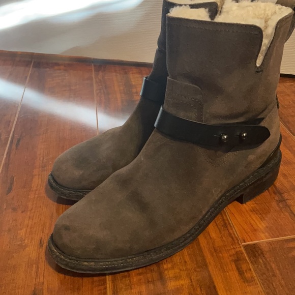 Rag & Bone Suede and Sherling Moto - Picture 4 of 6